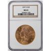 Image 1 : 1907-S $20 Liberty Head Double Eagle Gold Coin NGC MS63