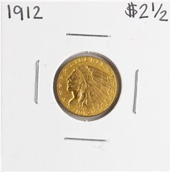 1912 $2 1/2 Indian Head Quarter Eagle Gold Coin