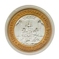 .999 Silver Excalibur Las Vegas, NV $10 Casino Limited Edition Gaming Token