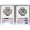 Image 2 : Lot of 1957 & 1958 Franklin Half Dollar Coins NGC PF67