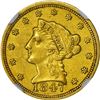 Image 3 : 1847-C $5 Liberty Head Half Eagle Gold Coin NGC AU55