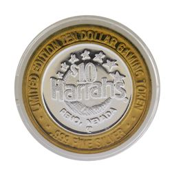 .999 Fine Silver Harrah's Casino Las Vegas, Nevada $10 Limited Edition Gaming Token