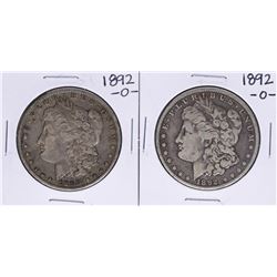 Lot of (2) 1892-O $1 Morgan Silver Dollar Coins