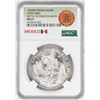 Image 1 : 1962Mo Mexico Battle of the Cinco De Mayo Silver Coin NGC MS67