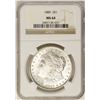 Image 1 : 1889 $1 Morgan Silver Dollar Coin NGC MS64