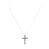 0.50 ctw Sapphire Pendant with Chain - 14KT White Gold