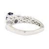 Image 3 : 1.85 ctw Sapphire and Diamond Ring - 18KT White Gold