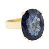 Image 1 : 10.81 ctw Sapphire Ring - 14KT Yellow Gold