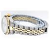 Image 4 : Rolex Ladies 2 Tone 14K MOP & Sapphire Diamond Datejust Wriswatch