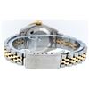 Image 8 : Rolex Ladies 2 Tone 14K MOP & Sapphire Diamond Datejust Wriswatch