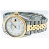 Image 6 : Rolex Mens 2 Tone 14K Mother Of Pearl Roman Datejust Wristwatch