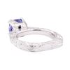 Image 3 : 2.25 ctw Blue Sapphire And Diamond Ring - 18KT White Gold