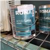 Image 2 : 2 PAILS EGGSHELL FINISH MEDIUM BASE INTERIOR PAINT