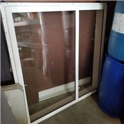 59-1/2 x 60 INCH INTERIOR WINDOW W/ VINYL FRAME