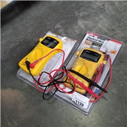 2 DIGITAL MULTIMETERS