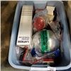 Image 2 : TOTE OF CAR PARTS, LIGHTS, FILTERS