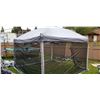 Image 2 : OZARK TRAIL 11FT X 11FT CANOPY WITH SCREEN HOUSE TOP ARM NEEDS REPAIR