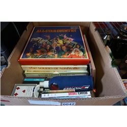 BOX OF COUNTRY WESTERN RECORDS