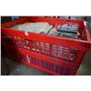 Image 2 : RED BASKET OF DVDS