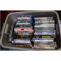 TAN TOTE OF DVDS