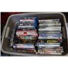 Image 1 : TAN TOTE OF DVDS