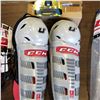 Image 2 : LOT OF NEW ICE HOCKEY SHIN PADS, HELMET CAGES AND GORILLA SKATE LACES