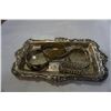 Image 1 : SILVER PLATED TRAY W/ BANGLES