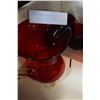 Image 2 : 5 PIECE RUBY GLASS SET