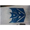 Image 2 : 2 PLASMA CUT METAL SIGNS DARTH VADER AND DECEPTICON LOGO