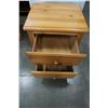 Image 2 : PINE 2 DRAWER NIGHT STAND