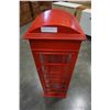 Image 2 : RED TELEPHONE BOOTH DISPLAY CABINET