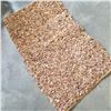 Image 2 : NEW 3X2 LIGHT BROWN LEATHER AREA CARPET HANDMADE FROM INDIA