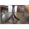 Image 2 : ROUND GLASSTOP MAHOGANY PARLOUR TABLE