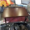 Image 2 : NEW ASHLEY MAHOGNAY FINISH TALL COFFEE TABLE - RETAIL $799