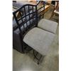 Image 8 : METAL GLASS TOP TABLE W/ 4 MATCHING CHAIRS AND 2 BAR STOOLS