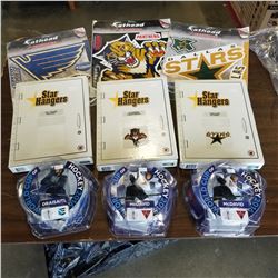 4 NHL TEAM COLLECTIBLES ST. LOUIS, FLORIDA, DALLAS AND EDMONTON INCLUDING CONNOR MCDAVID AND LEON DR