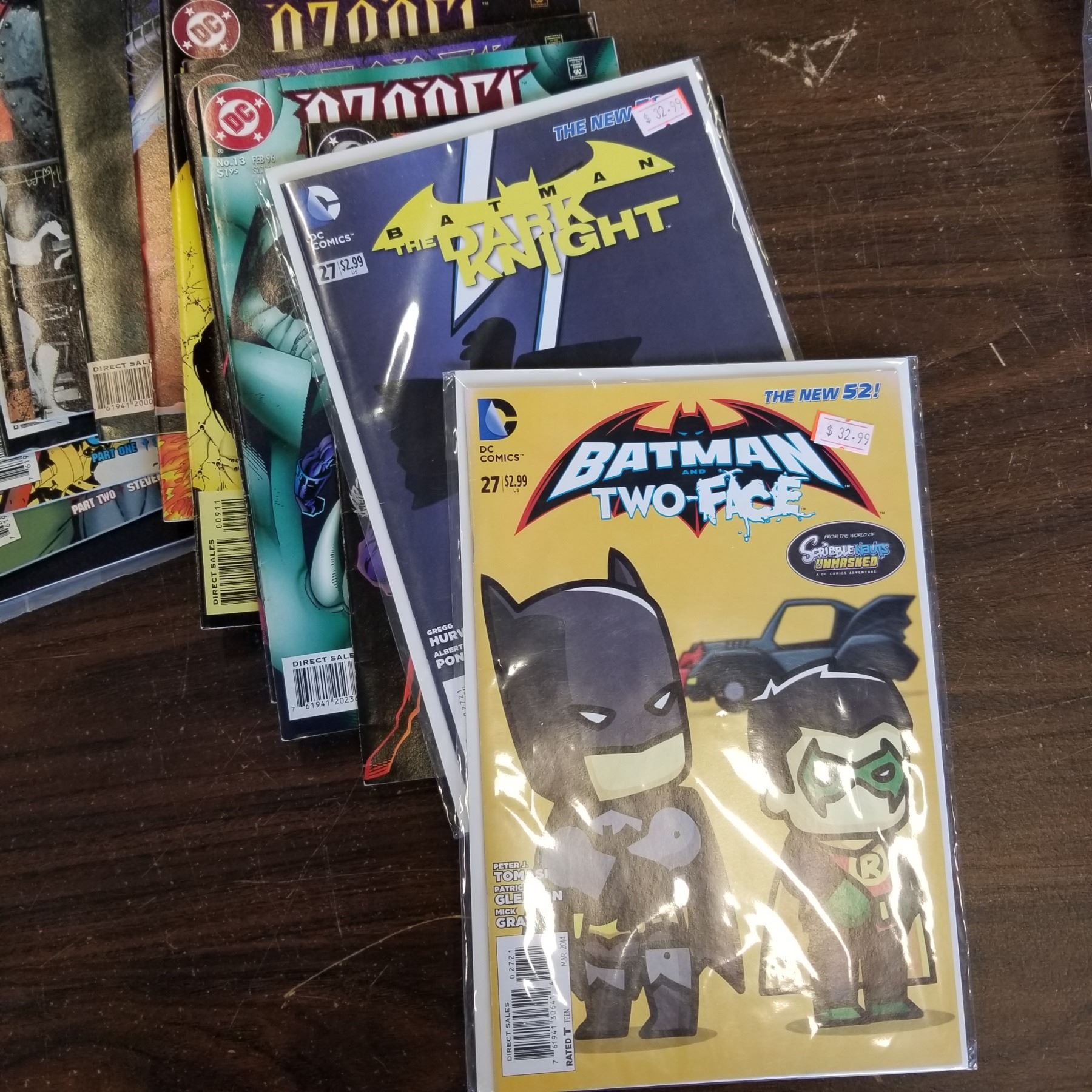 STACK OF BATMAN COMICS