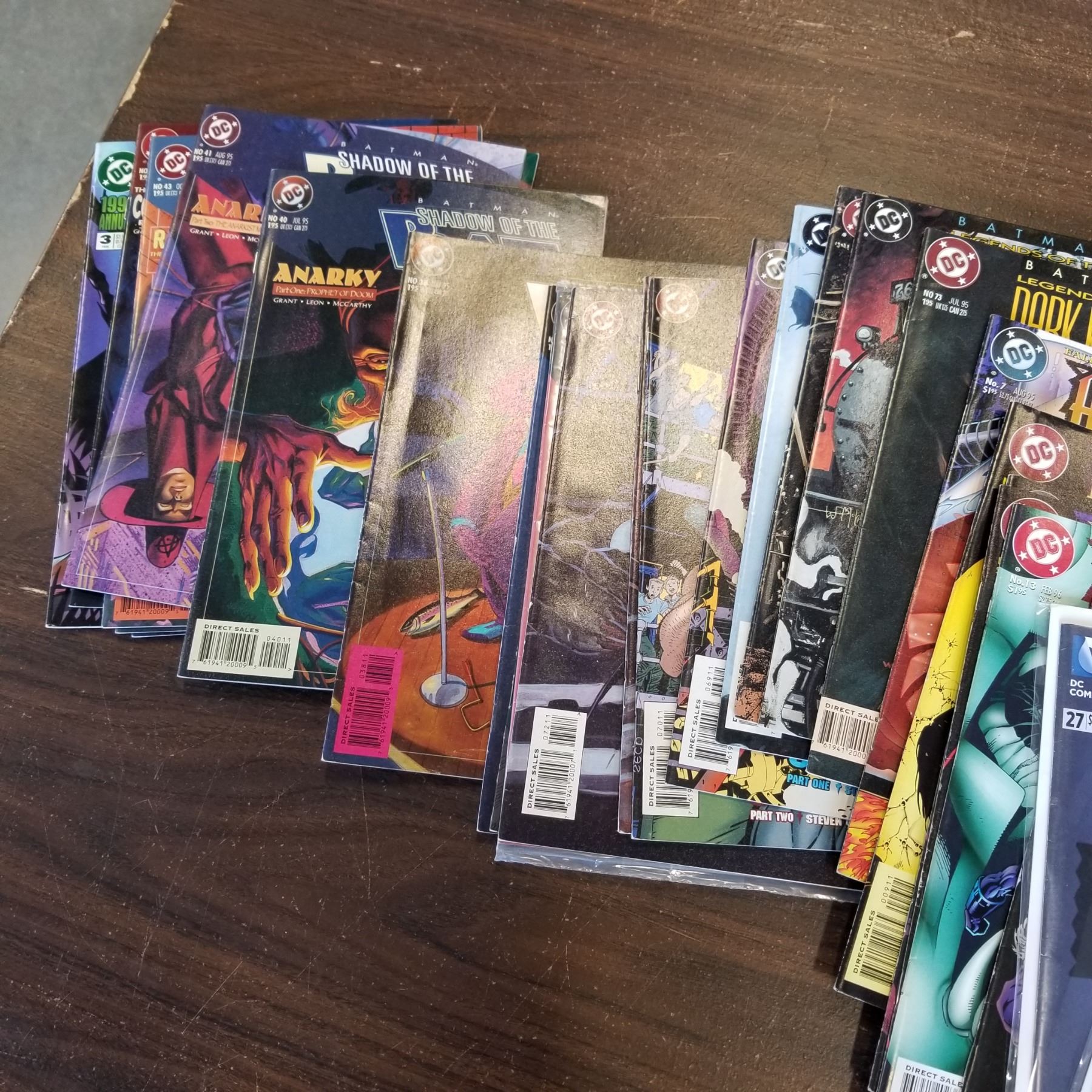 STACK OF BATMAN COMICS