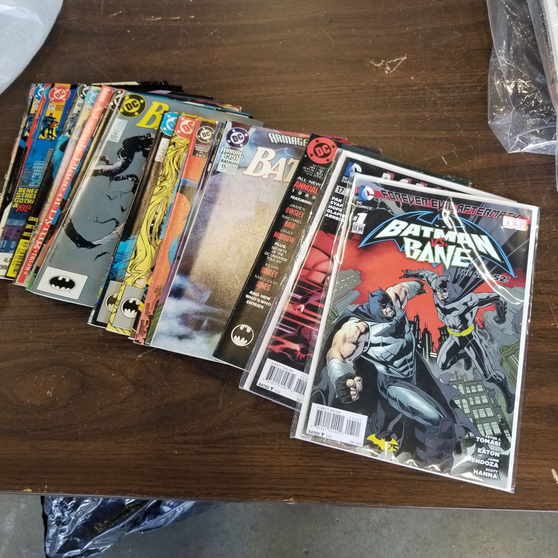 STACK OF BATMAN COMICS