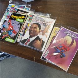 STACK OF SPIDERMAN COMICS