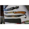 Image 2 : MACHETE AND DECORATIVE SWORD