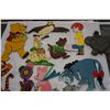 Image 2 : WINNIE THE POOH WOOD PAINTED WALL HANGING AND 2 POTTERY TURTLES