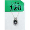 Image 1 : Mystic Topaz & Diamond Sterling Silver Pendant