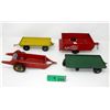 Image 1 : Four 1950s Various Makers Utility Toy Trailers