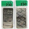 Image 1 : 10 Oz Johnson Matthey .999 Silver Bar