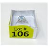 Image 2 : Live Blue Topaz & Diamond Sterling Silver Ring