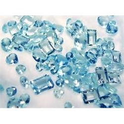 Bag of 5 AQUAMARINES GEMSTONES that came out of Safe Box Assorted Carat Weights GEM Quality