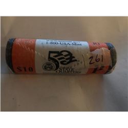 10 Dollar US Mint Roll Rhode Island P State Quarters