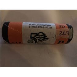 10 Dollar US Mint Roll South Daota P State Quarters