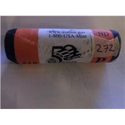 10 Dollar US Mint Roll North Dakota P State Quarters